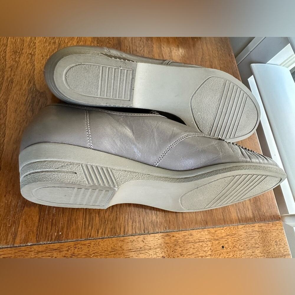 Naturalizer gray leather women’s lace up loafers size 9.5 - Picture 3 of 7
